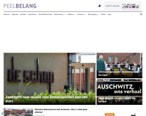 Screenshot Peelbelang online